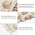 thumbnail image 5 of FORMRS Womens Scarf Winter Soft Long Big Warm Shawls Wrap Tassel Scarves, Beige Watercolor Seashells, 5 of 9