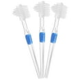thumbnail image 3 of 3pcs Transparent Denture Brush False Teeth Cleaning Brush Double-sided Toothbrush Artificial Teeth Cleaning Tool, 3 of 4
