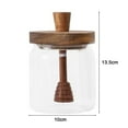 thumbnail image 5 of Sunjoy Tech 500ML Glass Honey Jar with Wooden Dipper Lid Airtight Honey Pot Set Transparent Honey Dipper Stick And Jar Set for Easy Monitoring Wide Mouth Dispenser Container with Spiral Dipper Stick, 5 of 8