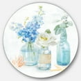 thumbnail image 1 of Designart 'Cottage Florals II' Art Mural Rond en Métal Style Ferme - Disque de 36, 1 of 5