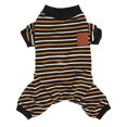 thumbnail image 1 of Striped Dog Pajamas Soft Exquisite High Collar Knitted 4 Legged Dog Pajamas for Photo Shoots and Parties L, 1 of 1
