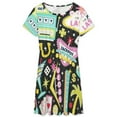 thumbnail image 3 of Viva Las Vegas Women's Dress Short Sleeve Summer Sundress Summer Women Clothes, 3 of 7