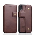 thumbnail image 3 of Estuche para billetera Funda multifuncional a prueba de choques del teléfono de la cartera para el café de Apple iPhone XR café Magideal Estuche para billetera, 3 of 6