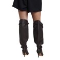 thumbnail image 2 of ELOQUII Women's Plus Size Faux Leather Over-The-Knee Slouchy Boot, 2 of 3