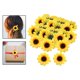 thumbnail image 4 of Cabezas de girasol artificiales hechas a mano para manualidades en , 50 pcs Colcomx cabeza de girasol, 4 of 8