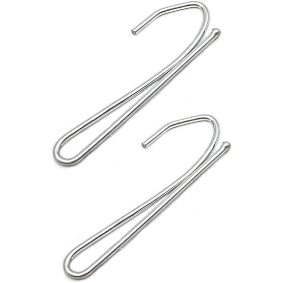 Stainless Steel Curtain Hooks, 100 Pieces Pin-On Drapery Hook for Durability and Rust Resistance, Suitable for All Curtain Thicknesses
