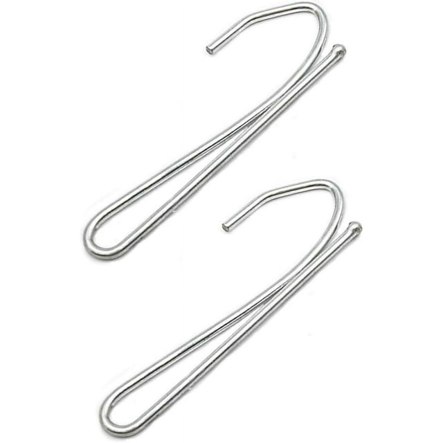 Stainless Steel Curtain Hooks, 100 Pieces Pin-On Drapery Hook for Durability and Rust Resistance, Suitable for All Curtain Thicknesses