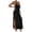 Black, variant on Levmjia Women's Halter Neck Cover Up Dress Bow Tie Front Slit Beach Dress Sexy Hollow Out Swimwear Coverup for Summer Vacation