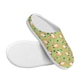 thumbnail image 3 of Daiia Cartoon Fox 2 Print Women’s Fuzzy Slippers Memory Foam Lightweight House Shoes Cozy Loafer Flannel House Shoes-39/40, 3 of 7