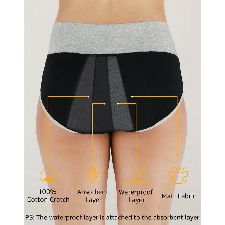 Leesechin Underwear for Women Clearance Short Menstrual Anti-leakage Menstrual  Pants Cotton High Waist Waist Short Physiological Pants 