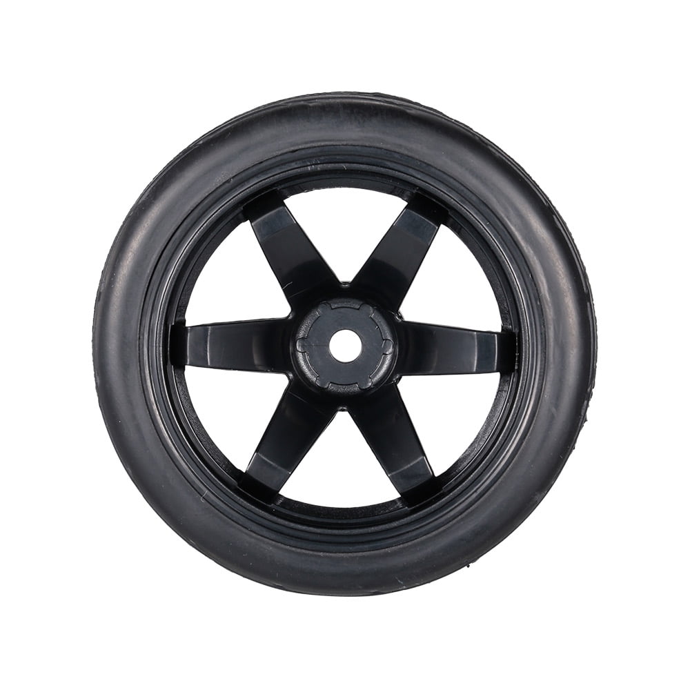 Tires Tyre OD-65mm for HSP Tamiya 1/10 RC Racing Car 4pcs Plastic Wheel Rims