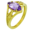 thumbnail image 2 of 18K Gold Over Brass Natural Amethyst - Brazil Ring s.5 Jewelry RM-1727 TGR1002_A_5, 2 of 6