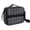 Geometric Flower Black Pattern, variant on Geometric Flower Black Pattern Bento School Insulated Lunch Bag Box with Shoulder Strap and Bottle Holder, 11" X 9.5" X 3.5"