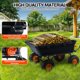 thumbnail image 3 of Heavy-duty 800 lbs garden dump cart con 10-pulgada tires, ideal para para yard, garden, y lawn work, 3 of 5