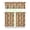 Skull Series, variant on 3 PCS Kitchen Curtains Set - Plaid Checkered Tier Window Panels with Valance, Semi-Sheer Farmhouse Caf Curtains (54x18 + 2x27.5x36 Inch)