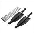 thumbnail image 2 of Greensen 2 Pack Telescoping Paddle Lightweight Kayak Paddle,  2Pcs Aluminium Alloy Detachable Lightweight Ribbed Blade Float Afloat Kayak Oars Fitting Boat Rafting Paddle, Aluminum Alloy Boat Paddle, 2 of 10