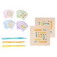 thumbnail image 4 of Regalos de San Valentín para niños, juego de enhebrado de cuerda, aprendizaje preescolar creativo Montessori, juguete con forma de encaje para niños, 4 of 9