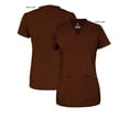 thumbnail image 5 of Adar Pro Scrubs For Women - Sweetheart V-Neck Scrub Top - P4210 - Coffee - XS, 5 of 7