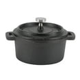 thumbnail image 3 of Thickened Ergonomic Handle Insulation Dutch Oven Double Traditional Style Cast Iron Cooking Pot with Lid, 3 of 8