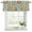 Green Blue, variant on Teal Green Boho Floral Curtain Valances for Windows, Kitchen Valance Window Treatments Panel 2 Pack, Vintage Abstract Art Ethnic Flowers Rod Pocket Short Curtains for Bathroom Bedroom 60 x 18 Inch