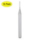 thumbnail image 1 of Uxcell 0.03'' Broca de fresado de carburo tono plateado 10Pcs, 1 of 6