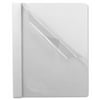 "Oxford Premium Clear Front Report Covers - Letter - 8.50"" X 11"" - Tang Fastener - 0.50"" Folder Fastener Capacity - White, Clear - 25 / Box (ESS58804)"