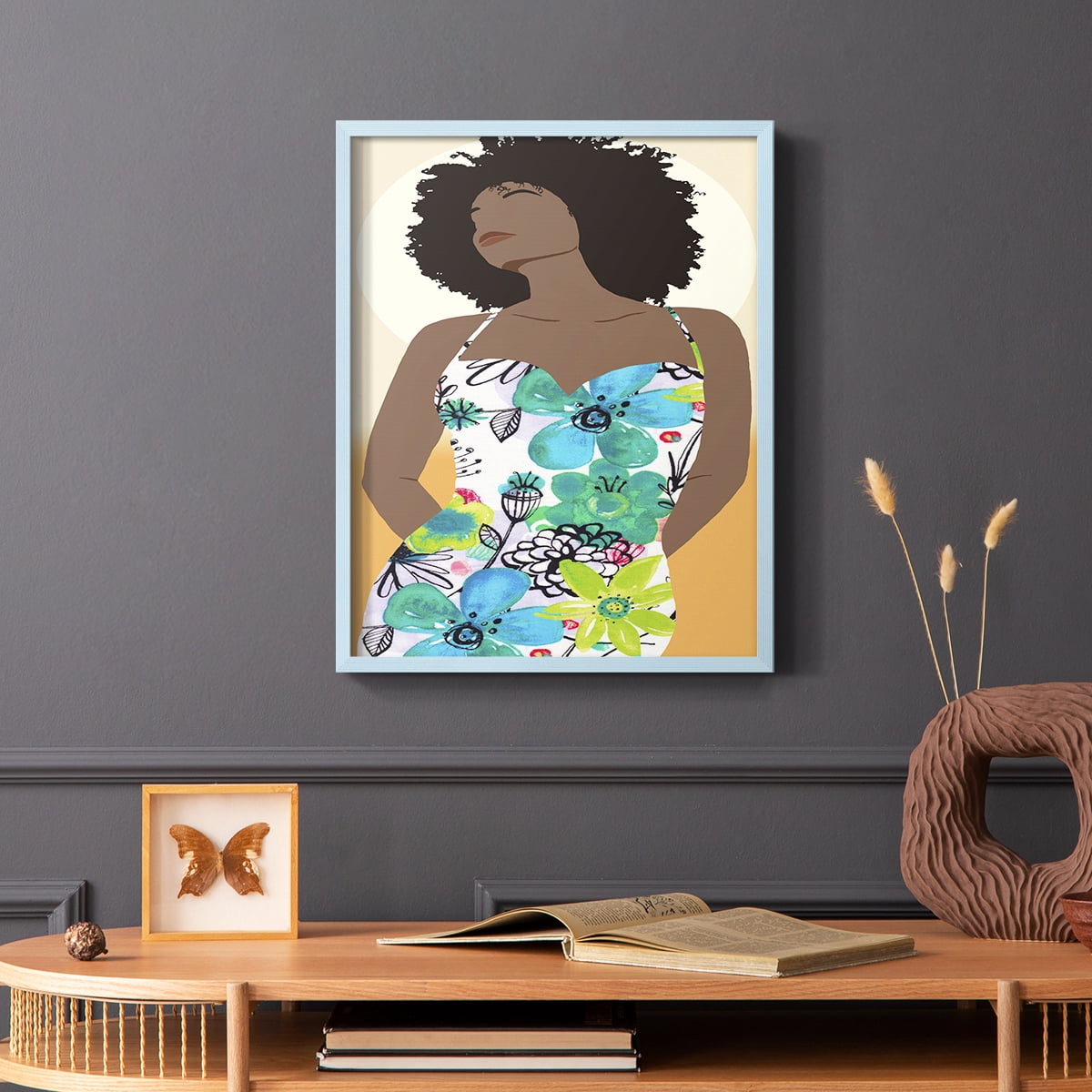 You Go Woman I Framed Print - Solid Wood in Single Picture Frame Solid Wood 2 Framed Print