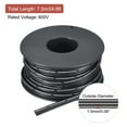thumbnail image 2 of Unique Bargains 26AWG Silicone Ribbon Cable 3Pin 26 Gauge Flat Cable Silicone Wire 7.5m/24.6ft Black Stranded Tinned Copper Wire, 2 of 5