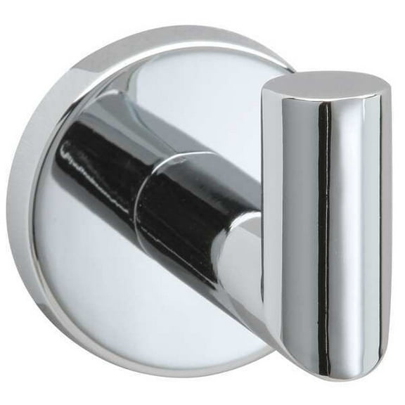 Taymor Bathroom Hook,Zinc,Polished,2 in W 04-2801