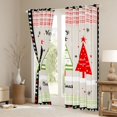 thumbnail image 3 of Feelyou Christmas Tree Black Out Curtains for Kids, Chic Buffalo Plaid Curtains Pack of 2 (42x63 Each), Cartoon Stars Print Bedroom Curtains, Living Room Curtains Decor, 3 of 6