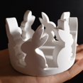 thumbnail image 4 of Silicone Moulds Easter Silicone Mould Rabbit Mould Candle Holder Easter Bunny Silicone Mould Casting Mould Easter Plaster for Casting Rabbit Silicone Moulds Easter Casting Mould Silicone for Crafts, 4 of 9