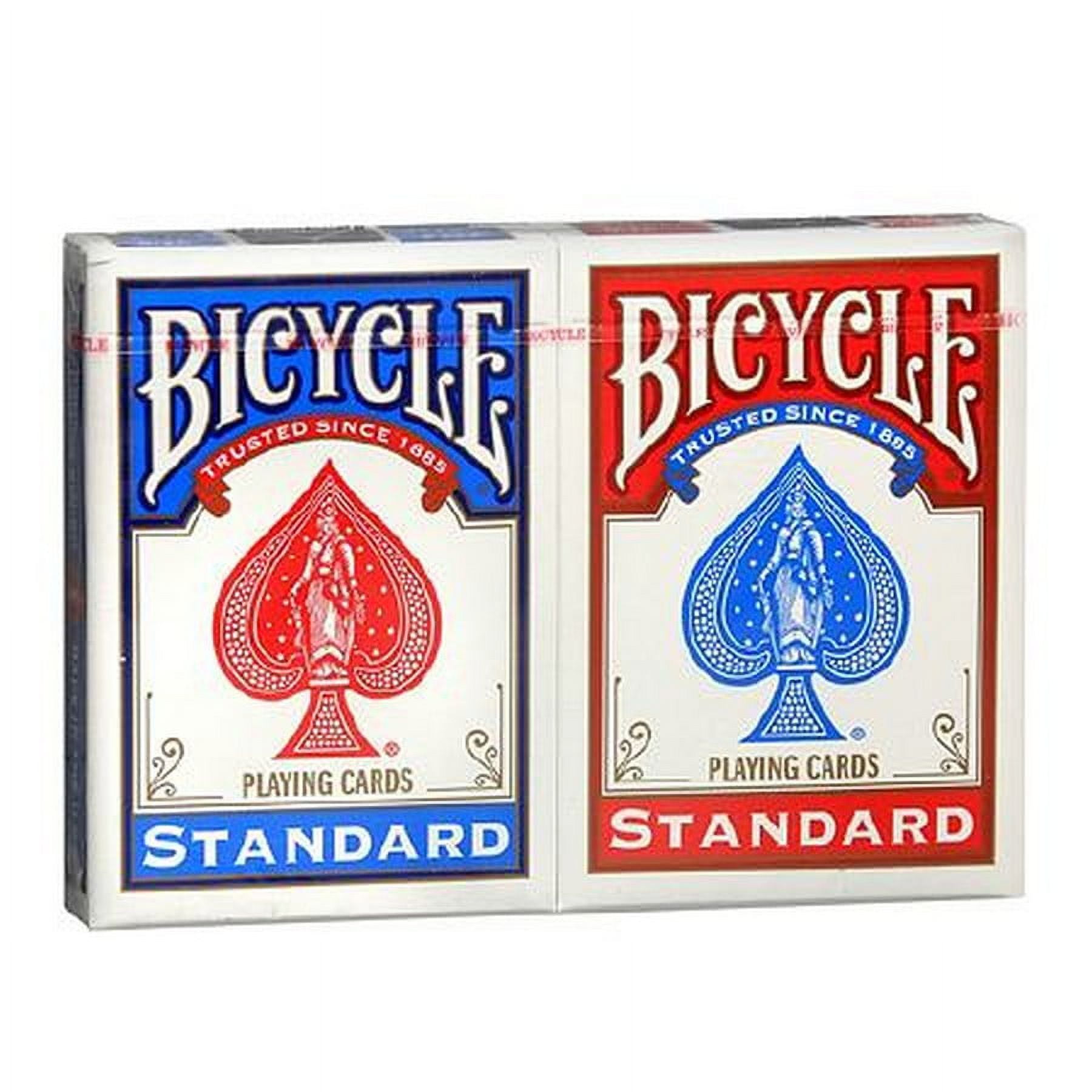 Bicycle Poker Playing Cards 4 Pack Standard Index Red Black Walmart