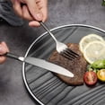 thumbnail image 3 of Black stainless steel portable travel cutlery set with storage box for outdoor dining portable cutlery, 3 of 5