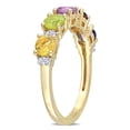thumbnail image 3 of Everly Women's Topaz and Amethyst Iolite Garnet Citrine Peridot Yellow Gold Plated Ring, 3 of 7