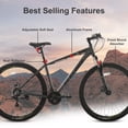 thumbnail image 3 of {IN STOCK} Elecony 29 inch Aluminum Mountain Bike, Shimano 21 Speed Mountain Bicycle Dual Disc Brakes for Woman Men Adult Mens Womens, Multiple Colors, 3 of 6