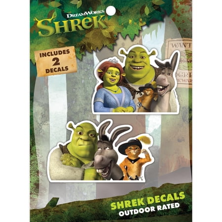 Shrek Vinyl Car Decals – Set of 2 Peeking Shrek Stickers for Truck Water Bottle Bike Helmet Laptop Skateboard – Outdoor Rated Water Resistant Vinyl Decals