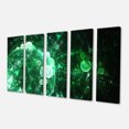 thumbnail image 2 of Green Spherical Water Droplets - Floral Canvas Art Print, 2 of 3