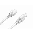 thumbnail image 2 of Cable Leader 3Ft Universal Ac Power Cord Nema 5-15P To C13 18Awg White, 2 of 6
