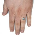 thumbnail image 5 of Vintage Ring Star Shape Ring Comfort Fit 925 Solid Silver Engagement Gift Ring, 5 of 5