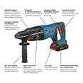 thumbnail image 5 of Bosch 18V Bulldog 1 in. Cordless SDS-Plus Rotary Hammer Drill Kit (Battery), 5 of 11