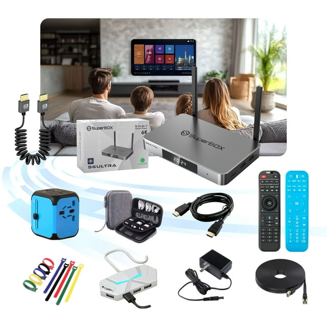 Superbox S6 Ultra Mise à Niveau 4 Go/128 Go Original Nouveau Système Android TV Appareil