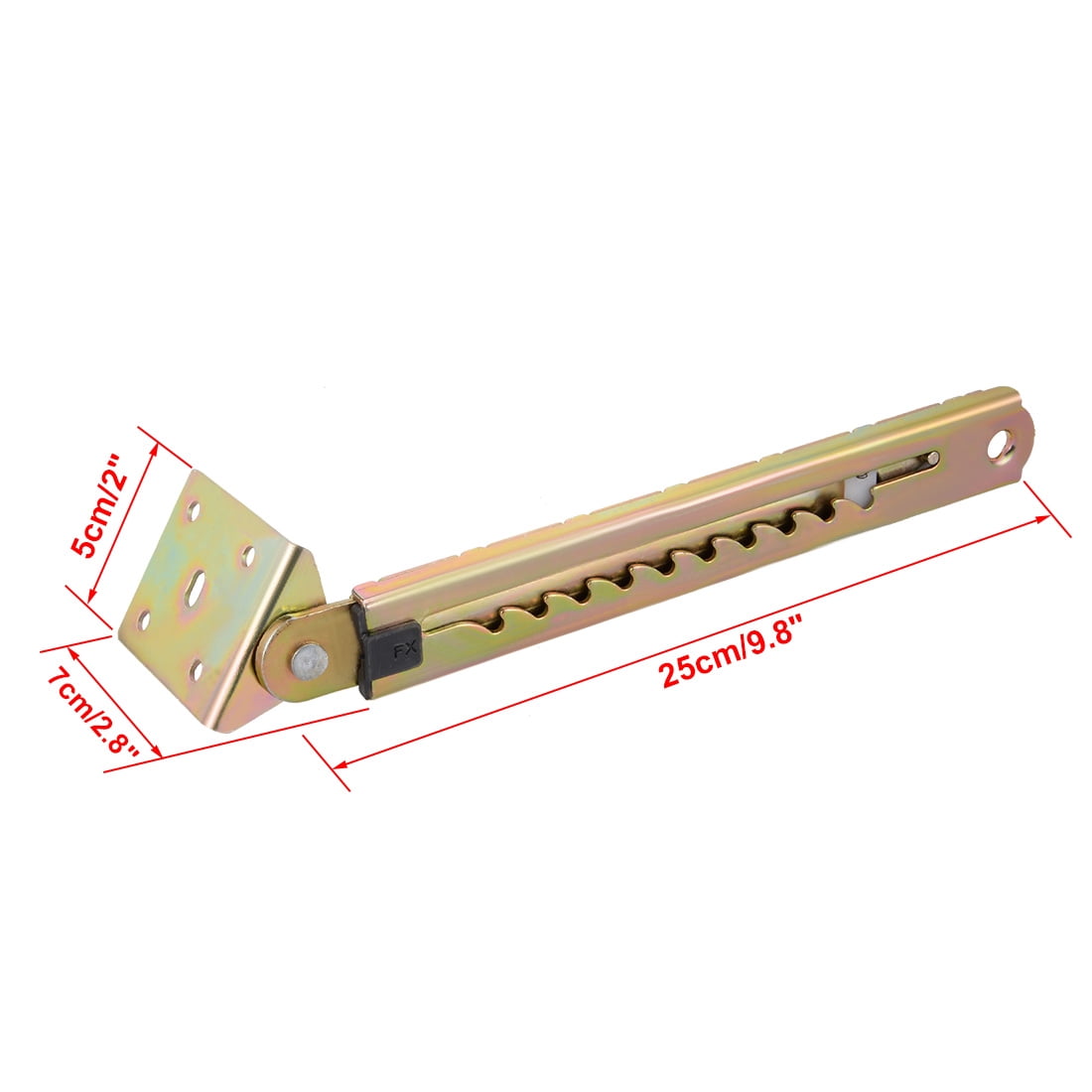 Uxcell Pair Double Angle Zinc Lifting Rod Desk 10 Gear Adjusting Hinge Angle Hinge