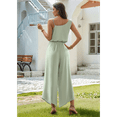 thumbnail image 3 of Sleeveless Wide-Leg Jumpsuit Green L, 3 of 9