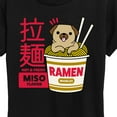 thumbnail image 3 of Instant Message - Ramen Pug - Women's Short Sleeve Graphic T-Shirt, 3 of 6