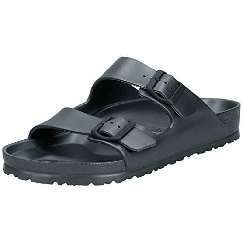 Birkenstock Essentials Unisex Arizona EVA Sandal 46-M Metallic Anthracite