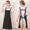 Black, variant on 100Fens H Back Style Apron With Pocket For Women Men Adjustable Large Size Comfortable Kitchen Home Cooking