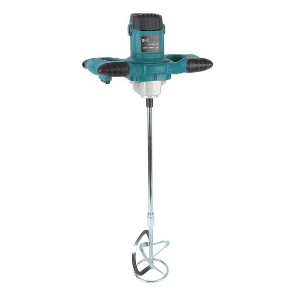 Electric Concrete Mixer, Overheating Guard Ergonomic Dual Handle 1200r/min Cement Mixer for Paint for Fodder US Plug 110V