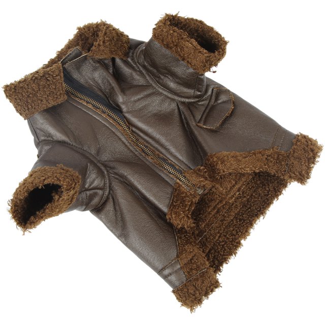 Dog Leather Jacket, Waterproof Dog Jacket Coat Warm For Small Medium Large Dogs For Outdoor For Winter For Cats S,M,L,XL