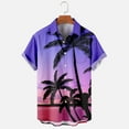thumbnail image 3 of qolati Hawaiian Shirts for Men Summer Short Sleeve Tropical Print Button Down Beach Shirt Casual Loose Fit Cuban Guayabera Bowling Shirt Gift for Men 2024, 3 of 4