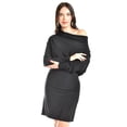 thumbnail image 4 of Vestido escote asimetrico Roman Fashion /Juvenil, 1201 (Negro) negro CH, 4 of 4